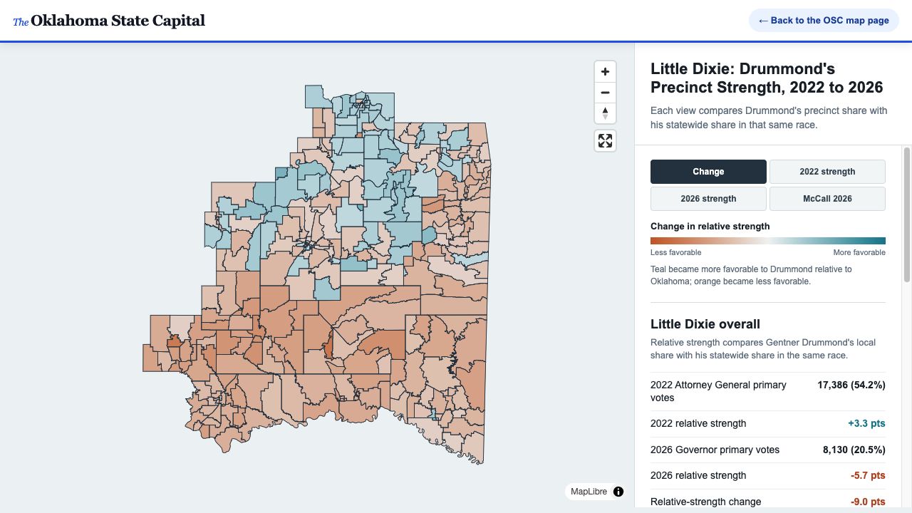 Preview of Little Dixie: Drummond's Precinct Strength, 2022 to 2026